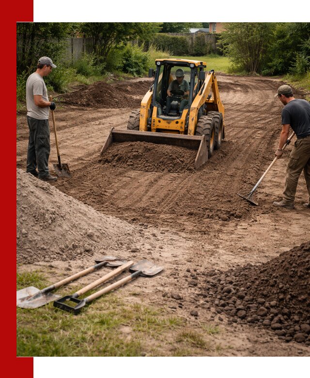 Планировка участка грунтом с вывозом и доставкой в Ярцеве