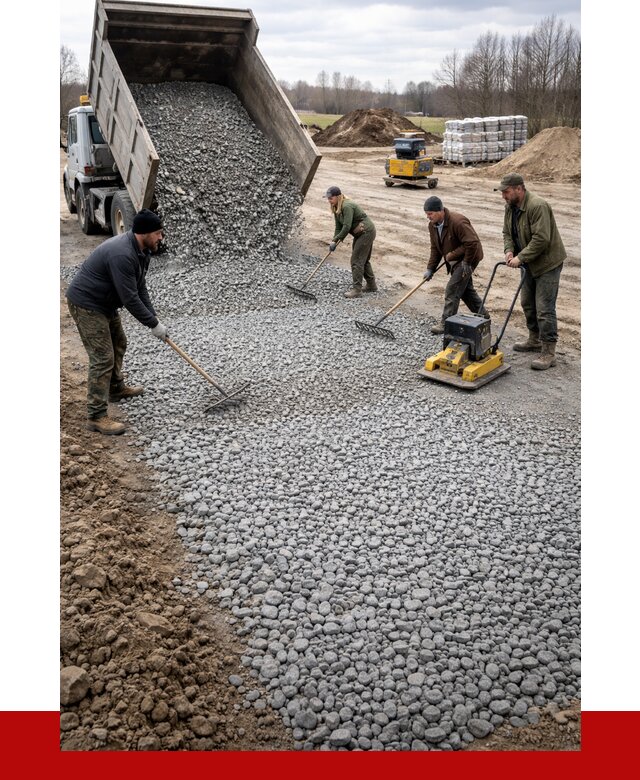 Устройство щебеночной подушки в Ярцеве от 4578 р. ПРОНЕРУДРцв